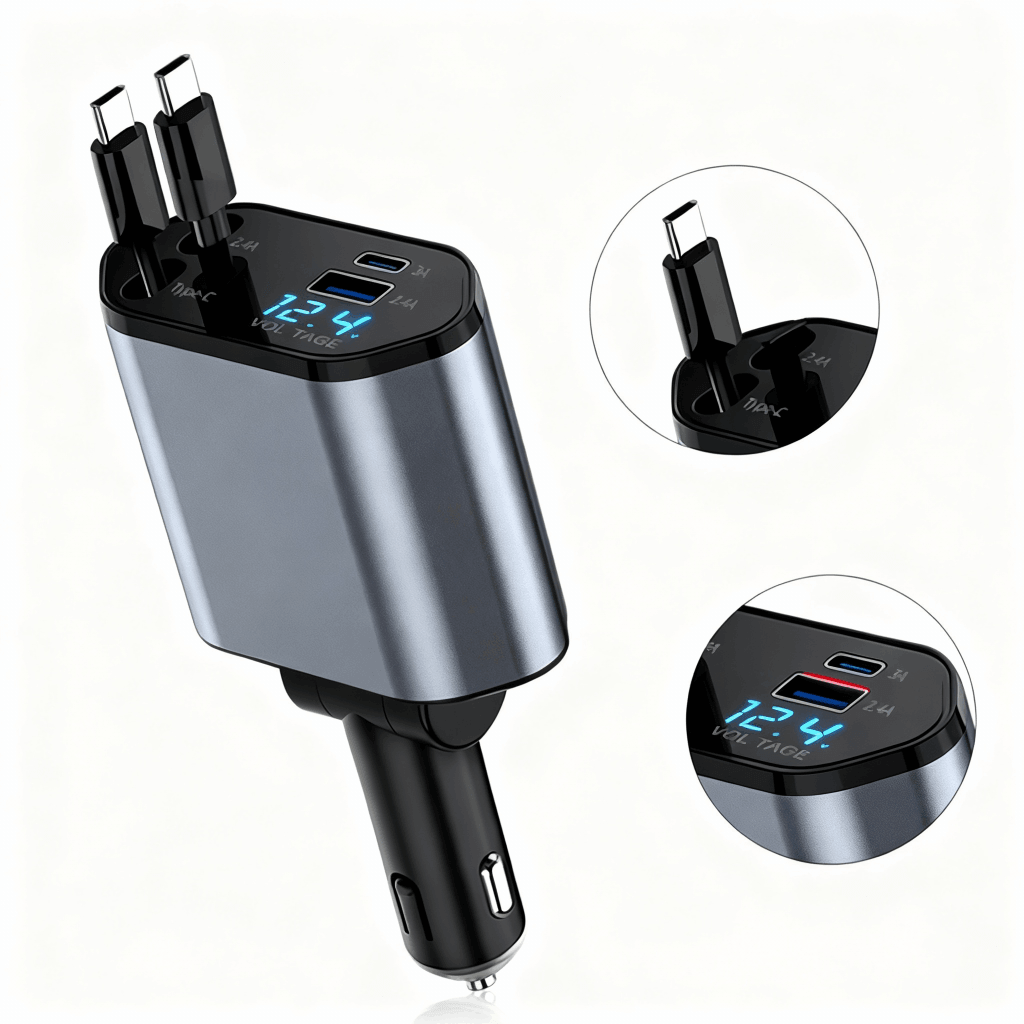 Cargador de Auto retactil — Ionik