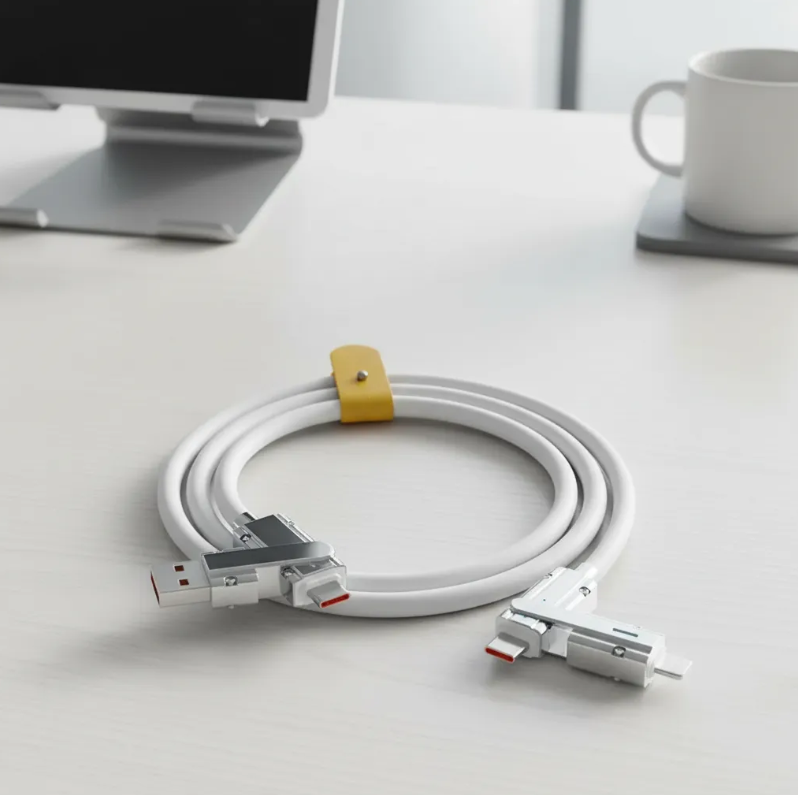 cable usb 4 en 1 120w — Ionik